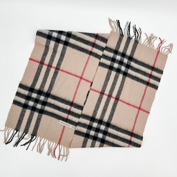 Burberry Scarf Cashmere Authentic Plaid Giant Nova Check Winter Long Oversized - Picture 6 of 8